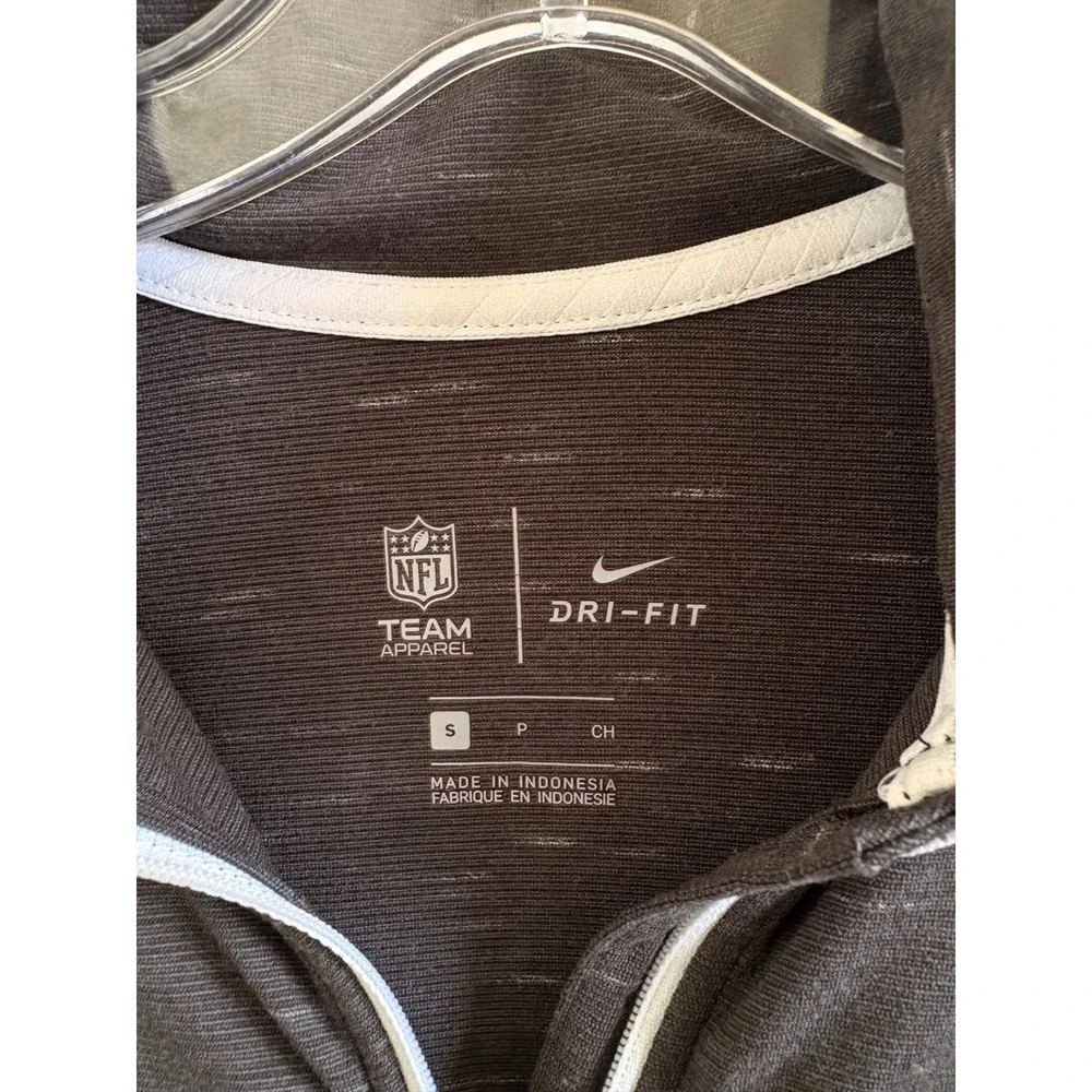 Nike New Orleans Saints Womens Quarter Zip Pullover Dri-FIT Charcoal Heather S